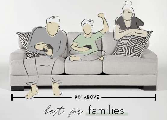 sofa size 90 illustration