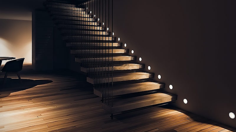Lighting of stairs and corridors