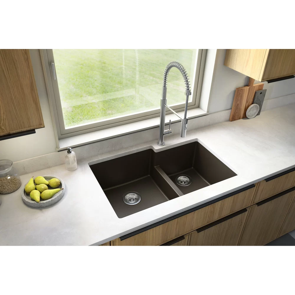 Undermount Large Small Bowl Quartz Kitchen Sink e1645228167286 - راهنمای انتخاب و خرید سینک آشپزخانه
