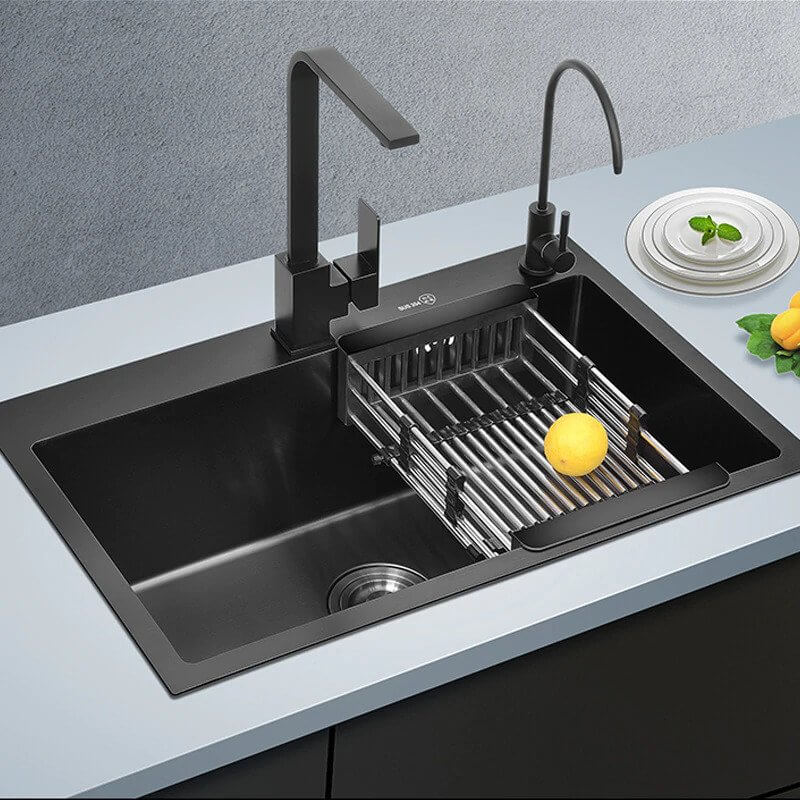 granite sink 2 - راهنمای انتخاب و خرید سینک آشپزخانه