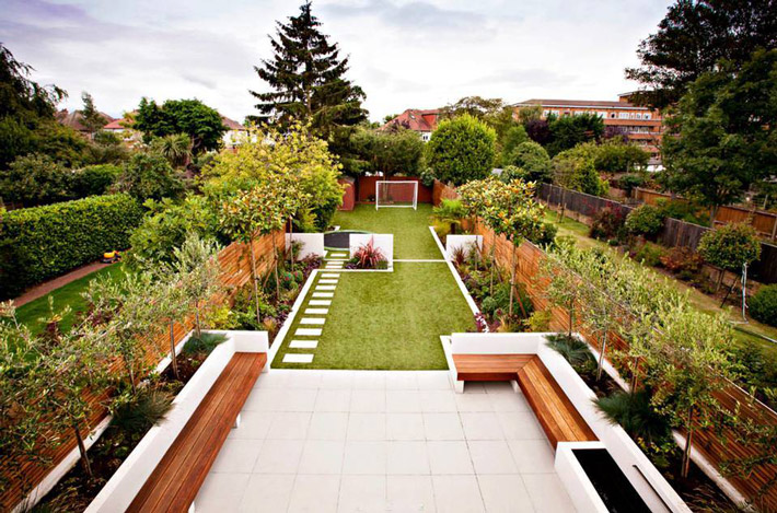 طراحی باغ مدرن
