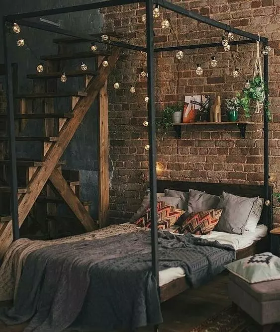 نمونه اتاق خواب صنعتی کوچک و دلپذیر 