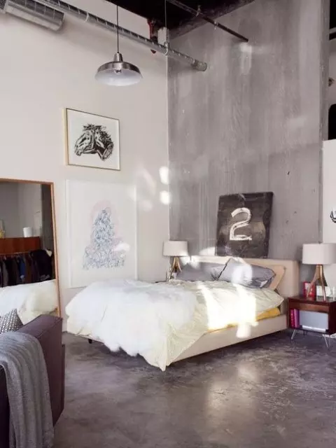اتاق خواب مدرن - یک نمونه اتاق خواب صنعتی