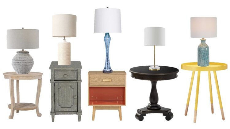 Lamps and tables