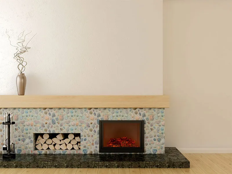 Living room stone wall model 18