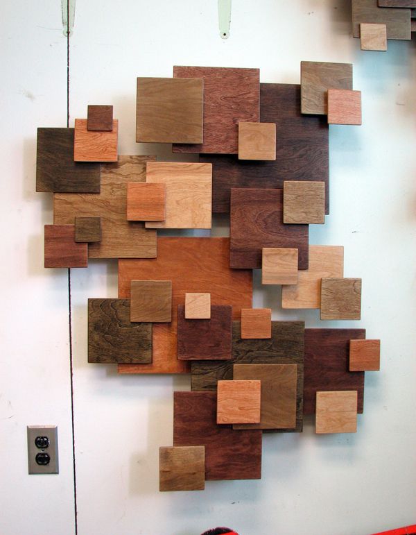 Wall decoration with wood 26