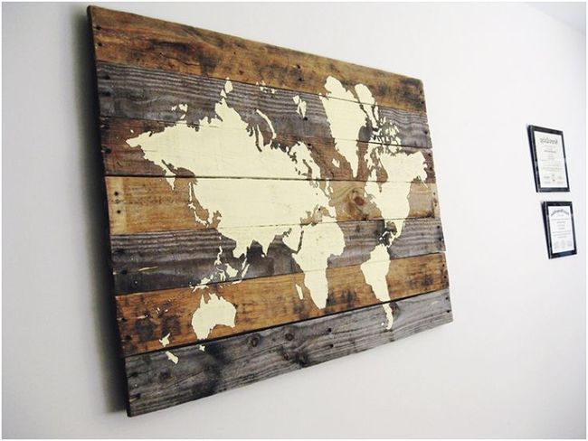 Wall decoration with wood 28