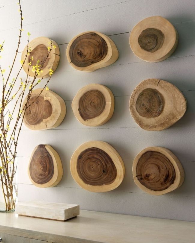 Wall decoration with wood 29